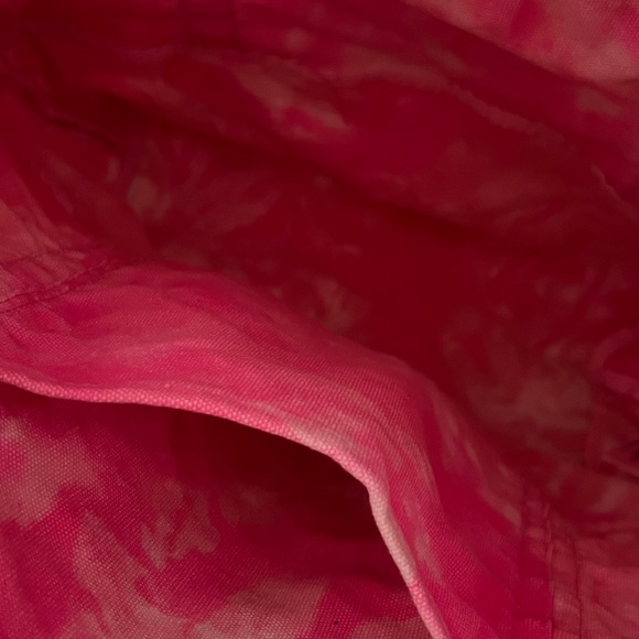PINK Victoria’s Secret Canvas Tie Dye Tote Bag with Zipper - Picture 4 of 5